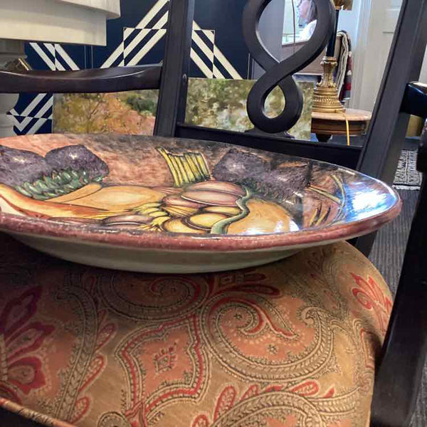 Decorative Terracotta Platter - Still Life