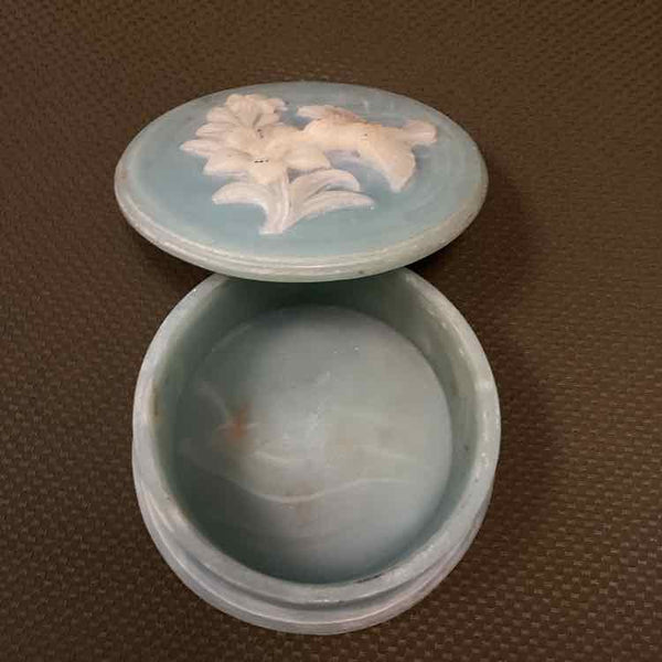 Incolay Blue w/ Ivory Bird