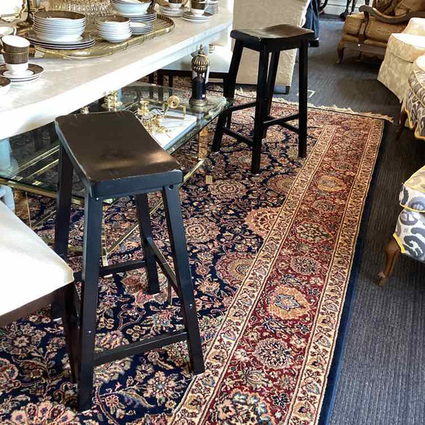 Two Black Bar Stools