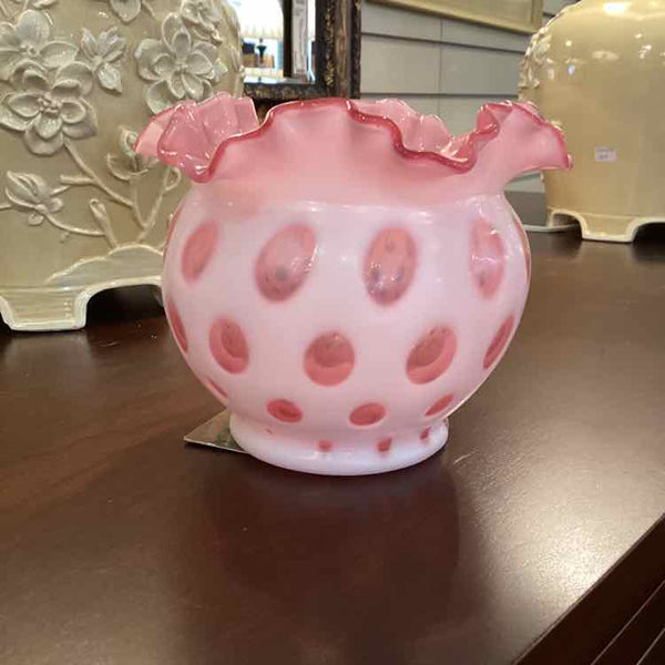 Vintage Fenton Cranberry Glass Bowl
