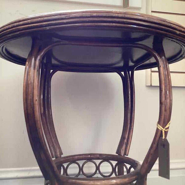 Round Rattan Table