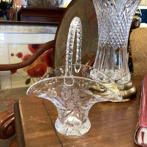 Etched Glass Basket