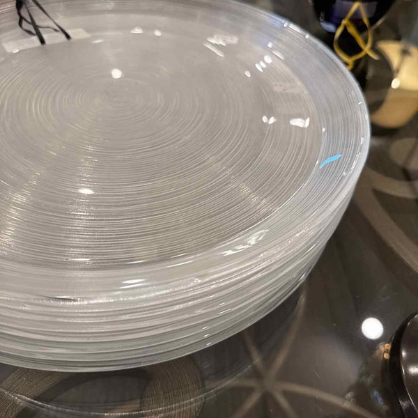 8 Clear Spiral Pattern Chargers