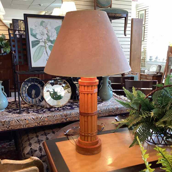 Vintage Rattan "Bamboo"  Lamp