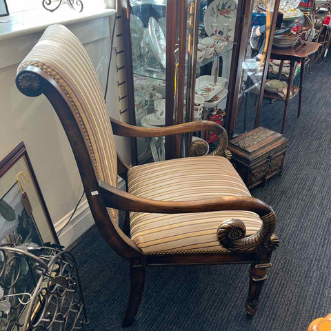 Walter E. Smith Gold Striped Chair