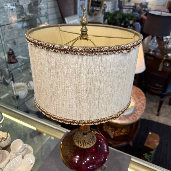 Amber Glass Lamp
