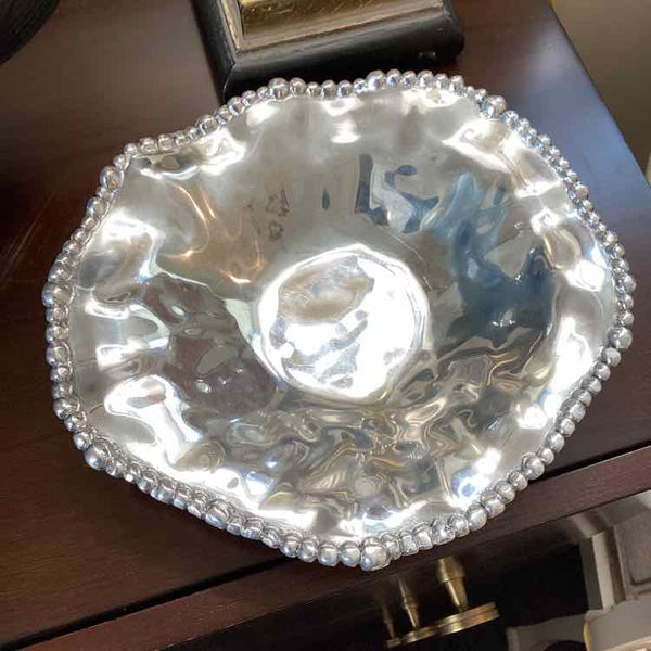 Silver Bowl-Beaded Bowl