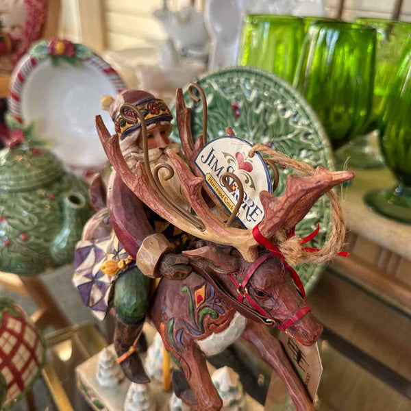 Santa on Reindeer - Jim Shore