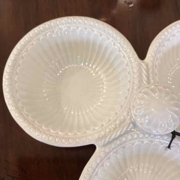 Italian Pottery Tri Serve Dish