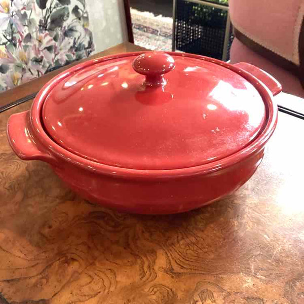 Longaberger Red Casserole Dish