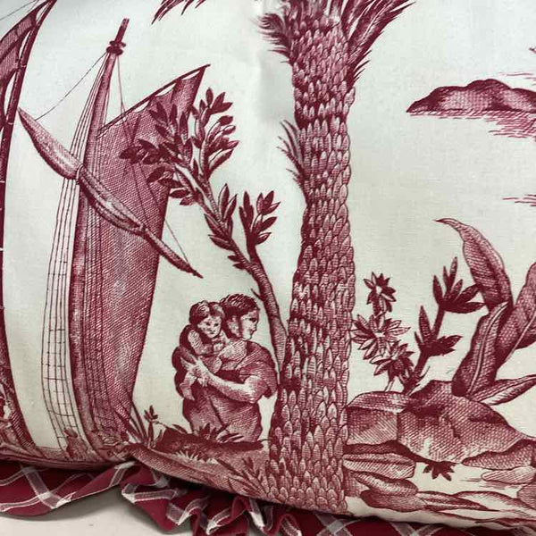 Red Nautical Pillow