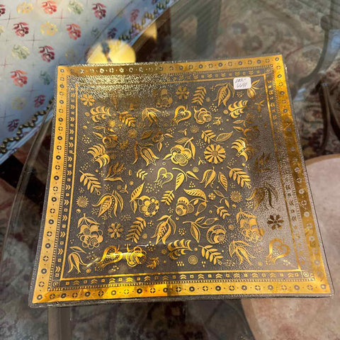 Midcentury Modern George Baird Gold Plate