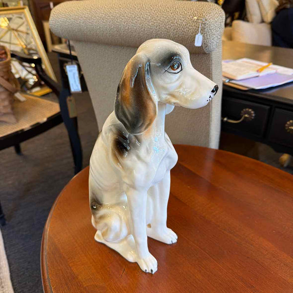 Vintage Ceramic Foxhound Figurine