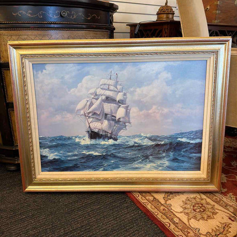 Vickery Seascape w/Ship (Signed)