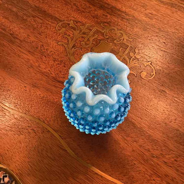 Fenton Hobnail Blue Vase