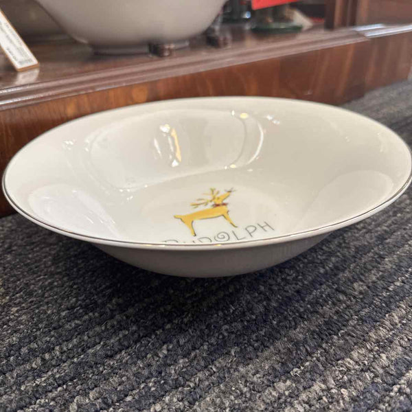 Pottery Barn Rudolph Serving Salad Bowl