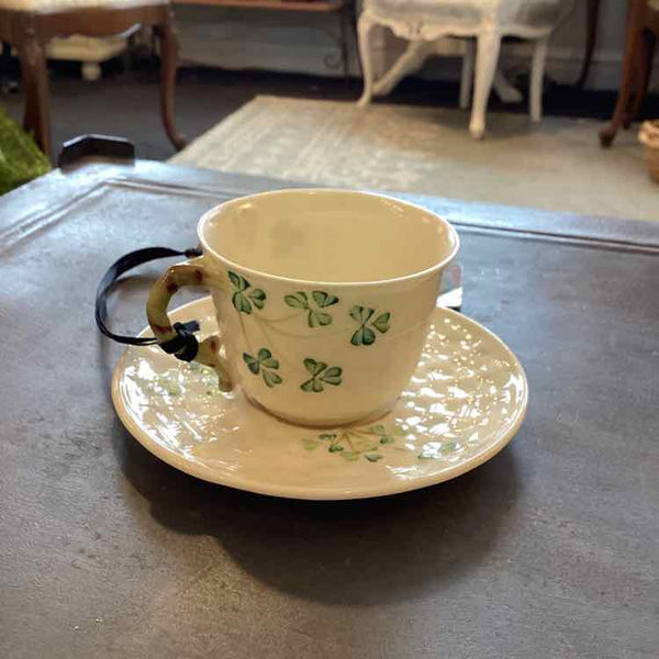 Belleek Teacup & Saucer
