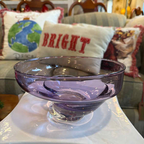 Ed Branson Amethyst Crystal Bowl