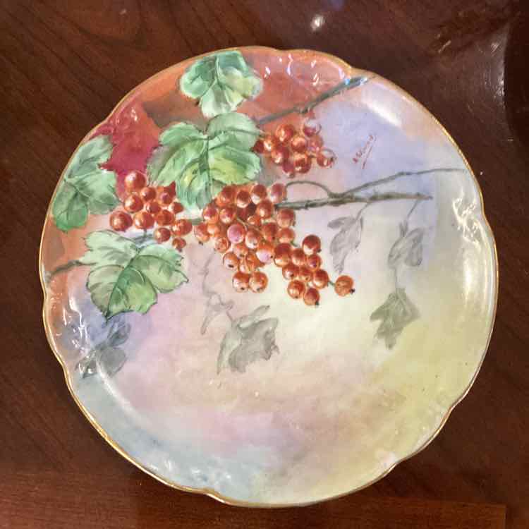 Printed Plate With Berries
