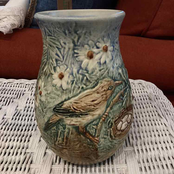 Weller Pottery Vase w/Bowl