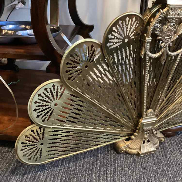 Brass Fan Fireplace Screen