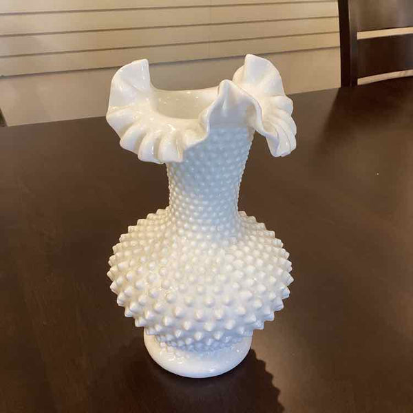 Hobnail Milk Glass Fenton Vase