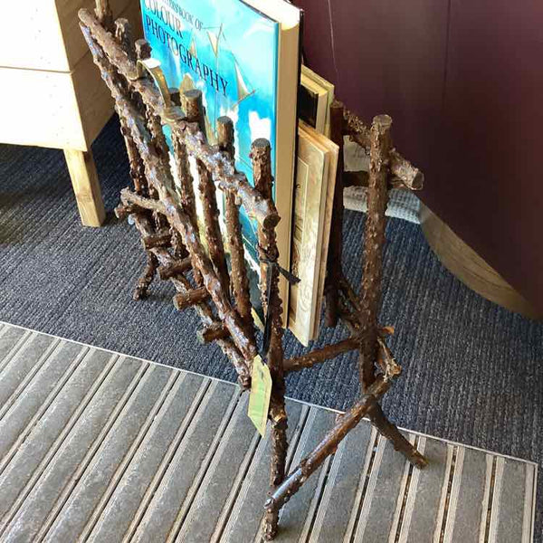 Vintage Twig Magazine Holder