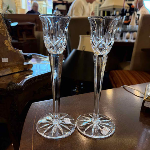 Pair of Crystal Candlesticks