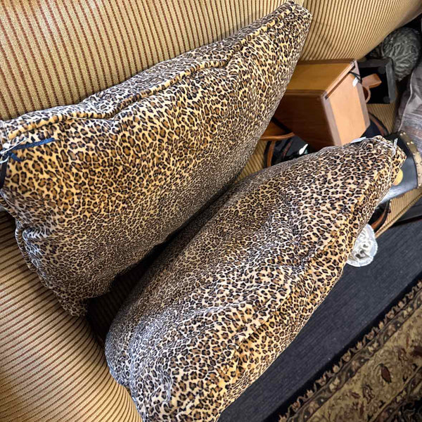 Pair of Cheetah Print Pillows