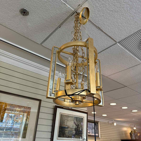 4 Light Gold Chandelier