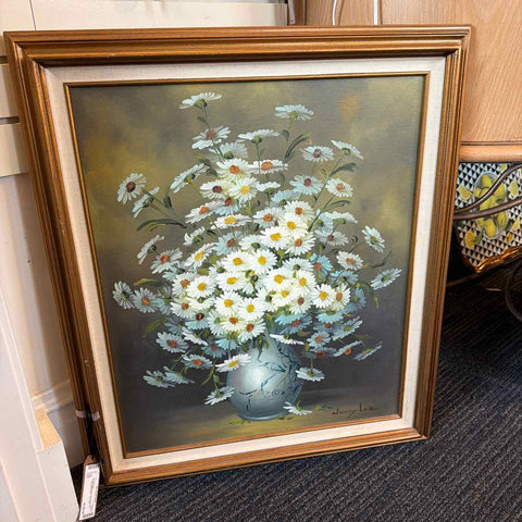 Daisies in Vase Painting