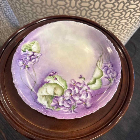 Printed Plate With Violets