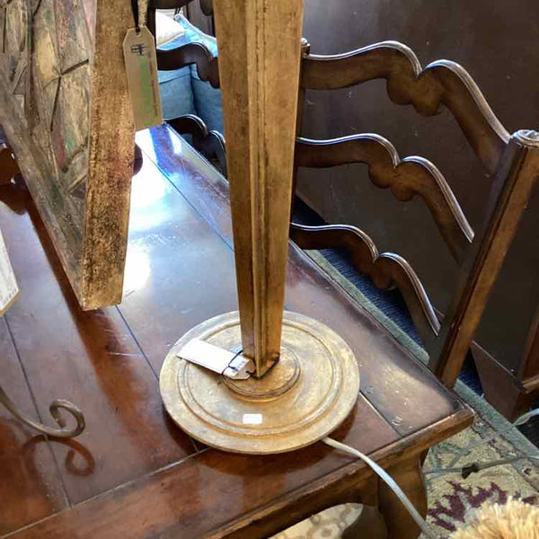 Visual Comfort Brushed Gold Metal Lamp
