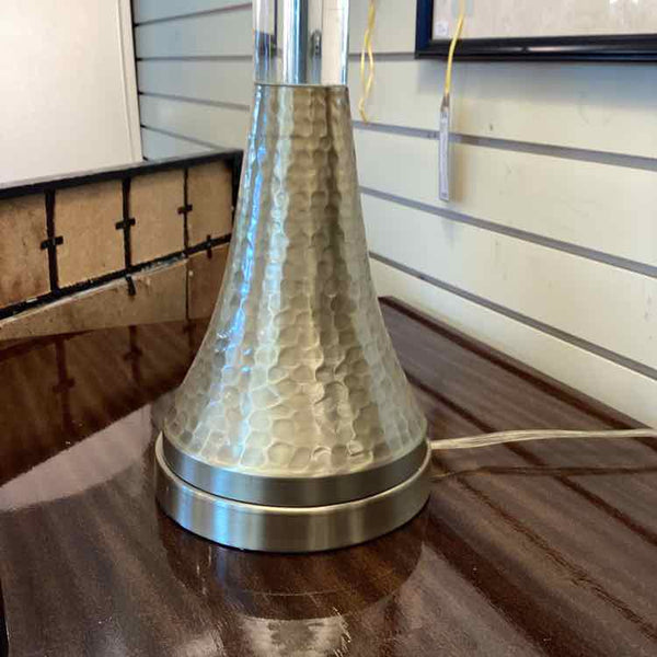 Pair Of Hammered Brass Lamps