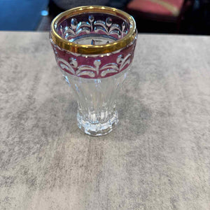 Western German Crystal Purple Vase
