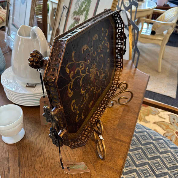 Metal Tray on Stand