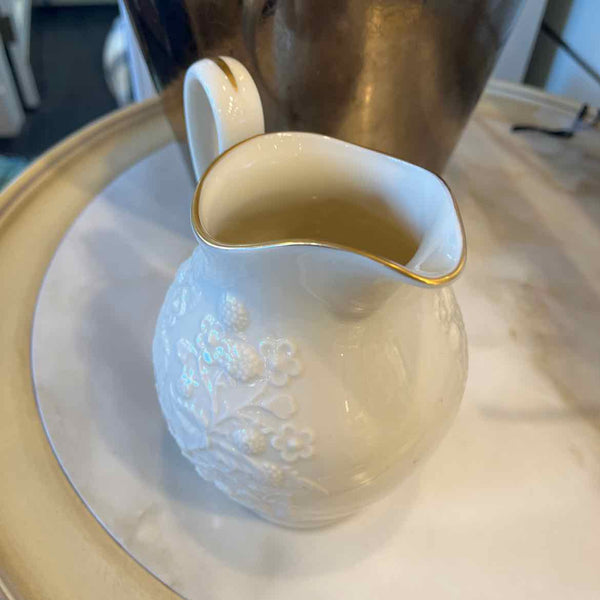 Lenox Cream Pitcher with Gold Rim