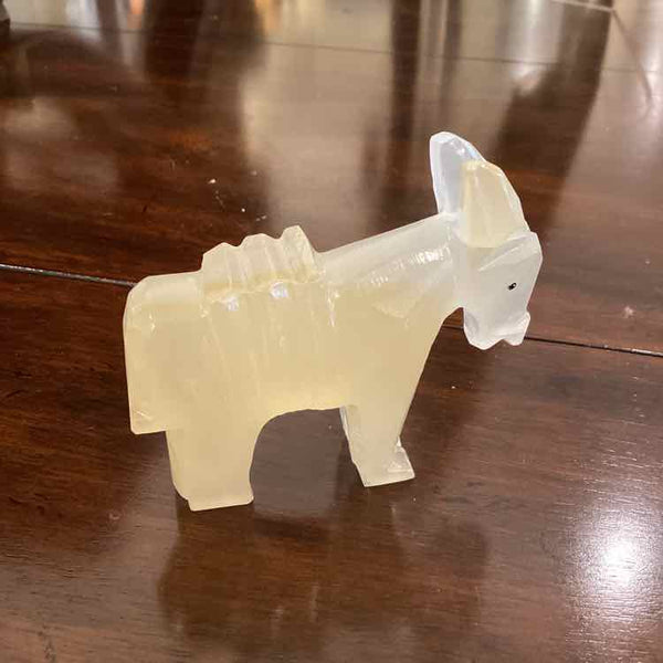 Vintage Mexican  Onyx Carved Burro