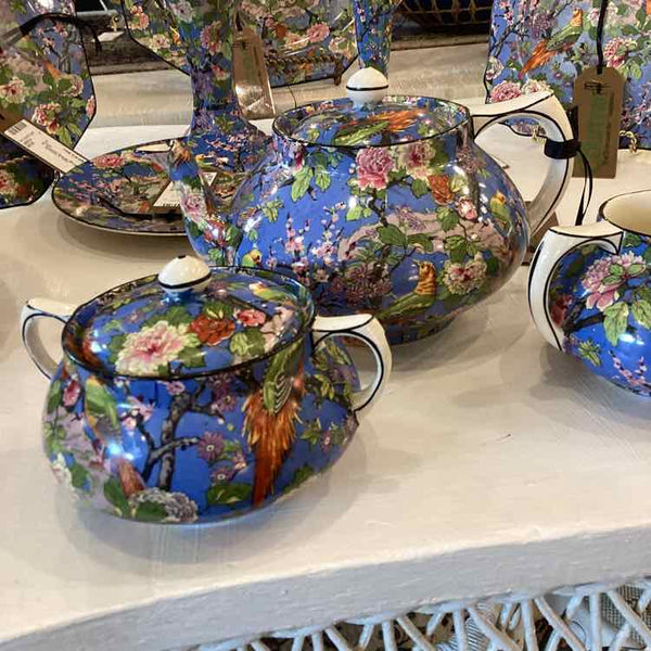 Crown Ducal Tea Pot With Creamer And Sugar
