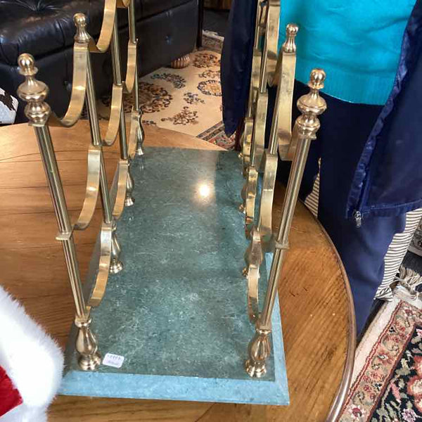 Marble Base 9-Bottle Wine Rack