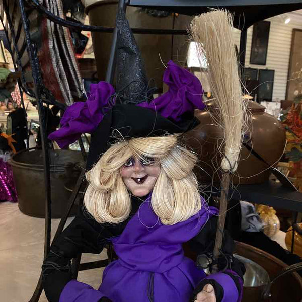 Witch In Purple Dress