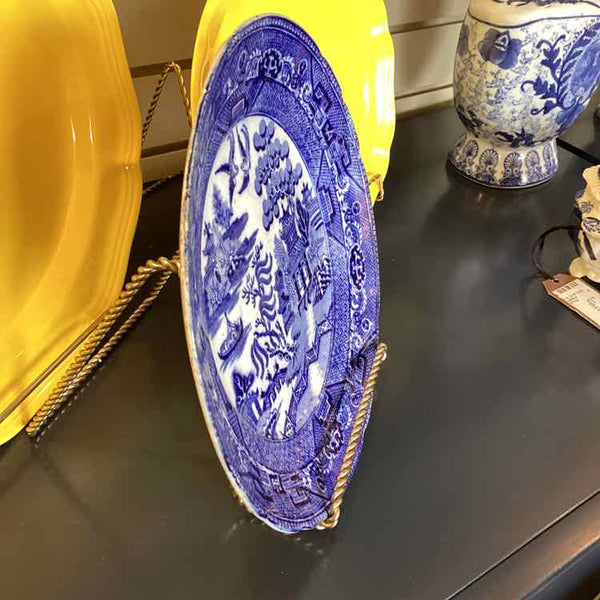 English Blue Willow Plate