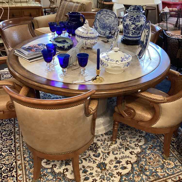 Century Furniture Dining Table And Six Chairs