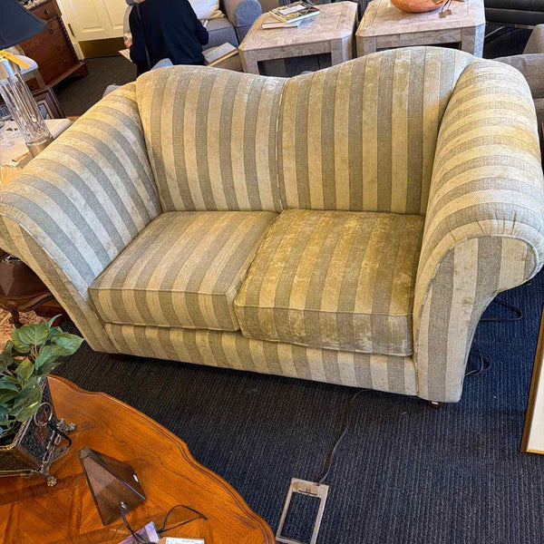 2-Seat Striped Loveseat