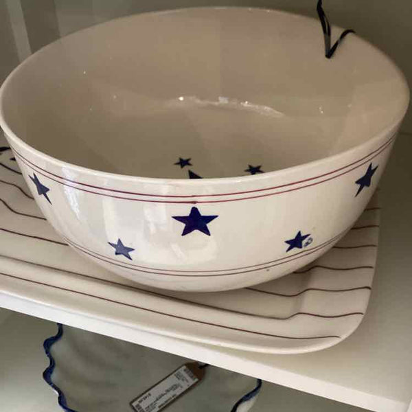 Hartstone Bowl With Blue Stars