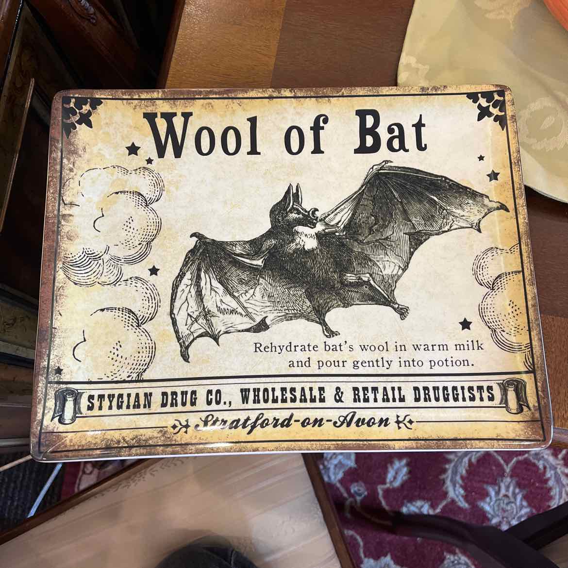 William Sonoma Bat Platter