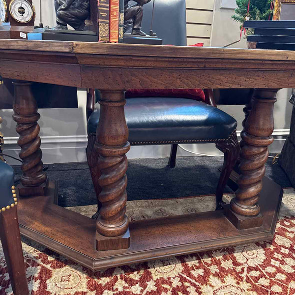 Octagon Walnut Desk