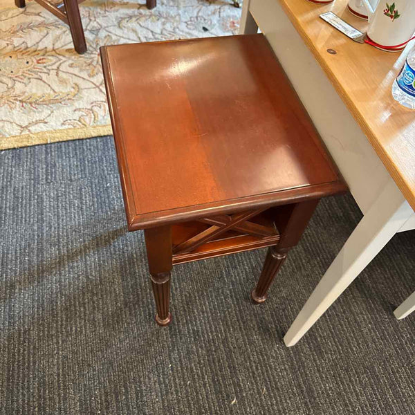 Ethan Allen Side Table with Shelf