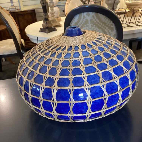 Rattan Wrapped Vase