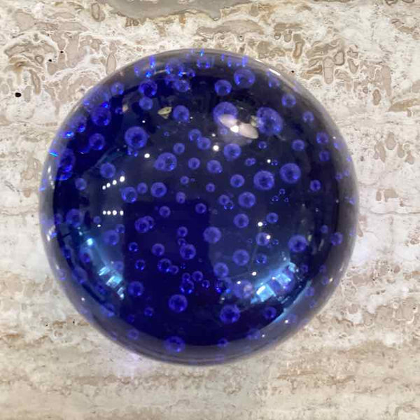 Blue Crystal Paperweight